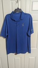 NIKE GOLF XL Blue Polo Disney Parks Mickey Mouse Dri-Fit Short Sleeve