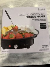 Kusini Electric Fondue Pot Set - Chocolate Fondue Kit - Temperature Control,