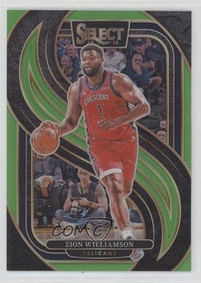 2024 Panini Select Premier Level Neon Green Prizm 15/75 Zion Williamson #138 hs9