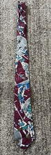 Vintage Retro Basketball Tie Burgundy Made In USA Sports