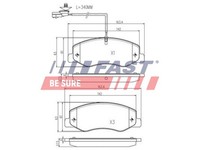 Fast BremsbeläGe BremsklöTze Hinten FüR Renault Master III Kasten FV 2.3 Dci