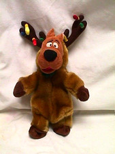 Vintage SCOOBY DOO Christmas Plush y2k Warner Bros Store REINDEER 2000 11" toy