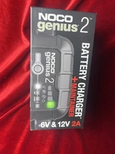 NOCO GENIUS2 6V/12V 2A Smart Battery Charger, Trickle Charger Maintainer NEW