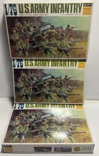 🇺🇸 Fujimi 1/76 U.S. Army Infantry Diorama No.3 – 1 Sealed, 2 Open Boxes