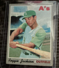 Topps 1970 Major League Baseball Reggie Jackson Oakland Athletics Card #140
