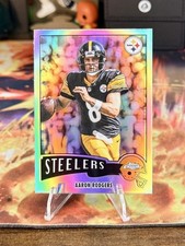 2025 NFL Topps Chrome Aaron Rodgers 1975 Steelers Throwback Refractor 1975-28