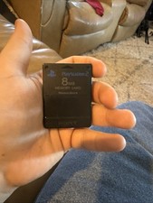 Sony OEM Genuine Playstation PS1, PS2 Black Memory Card