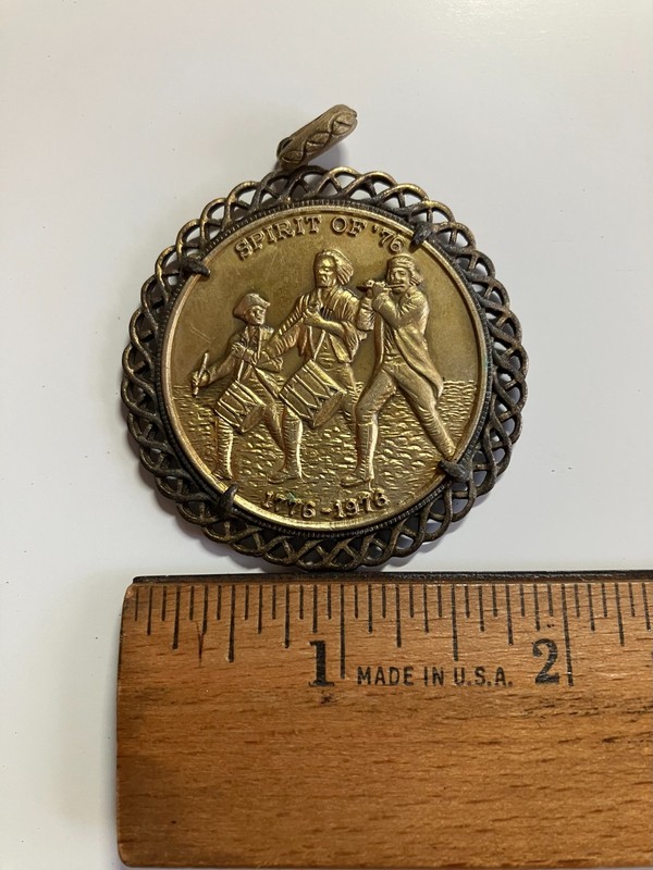 USA 200th Anniversary Commemorative pendant 1776-1976 Double-Sided Collectible