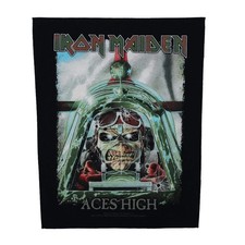 Iron Maiden Aces High Back Patch Heavy Metal XL DTG Printed Sew On