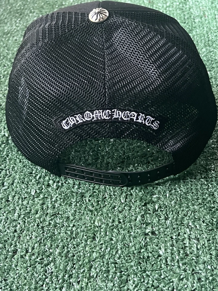 Chrome Hearts CH Hollywood Trucker Hat Black/Black - Image 4 of 4