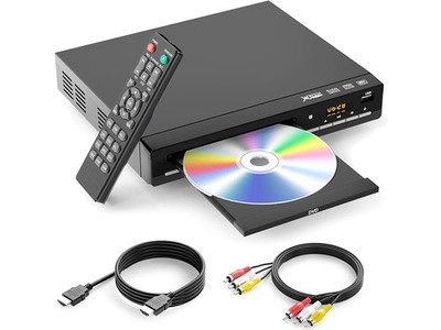 DVP-608 110-240V VDC MP3 MPEG4 DVD PLAYER WITH REMOTE HDMI AND S-VIDEO CABLES