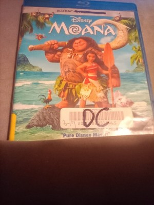 Moana DVD & BLU RAY. EX LIBRARY. SCRATCH FREE. GOOD. DIGITAL UNKNOWN