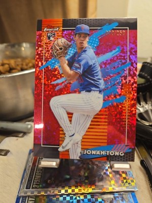 2026 Topps Finest Jonah Tong RC Pink Mini Diamond /250 #72 New York Mets 
