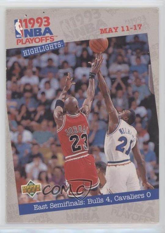 1993-94 Upper Deck NBA Playoffs Highlights Michael Jordan #187 HOF