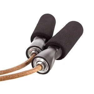 Cuerda de salto de cuero atlética King 9'4" de longitud - rodamiento de bolas de velocidad (2 INCLUIDOS) Foto 2 de 4