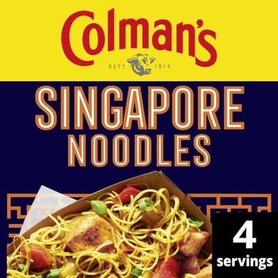 Colman's Weekend Wonders Singapore Noodles Meal Maker recipe mix spice mix 