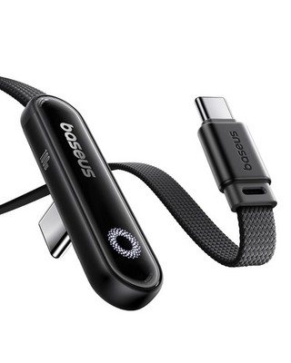 Baseus USB C auf USB C Kabel 90 Grad 2m, 100W Schnellladung USB C Ladekabel