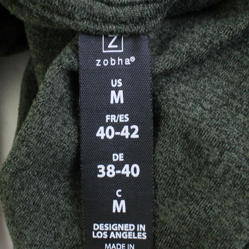 Zobha Women's Hoodie Long Sleeve Green Activewear Size M with Strings - Image 4 of 4
