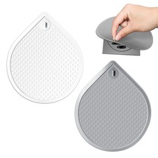 Bathtub Stopper, Universal Silicone Tub Drain 6 Inches White,grey