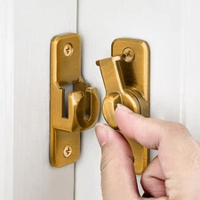 Enhanced Security Flip Latch Lock - Heavy-Duty 90/180 Degree Sliding and Swin...