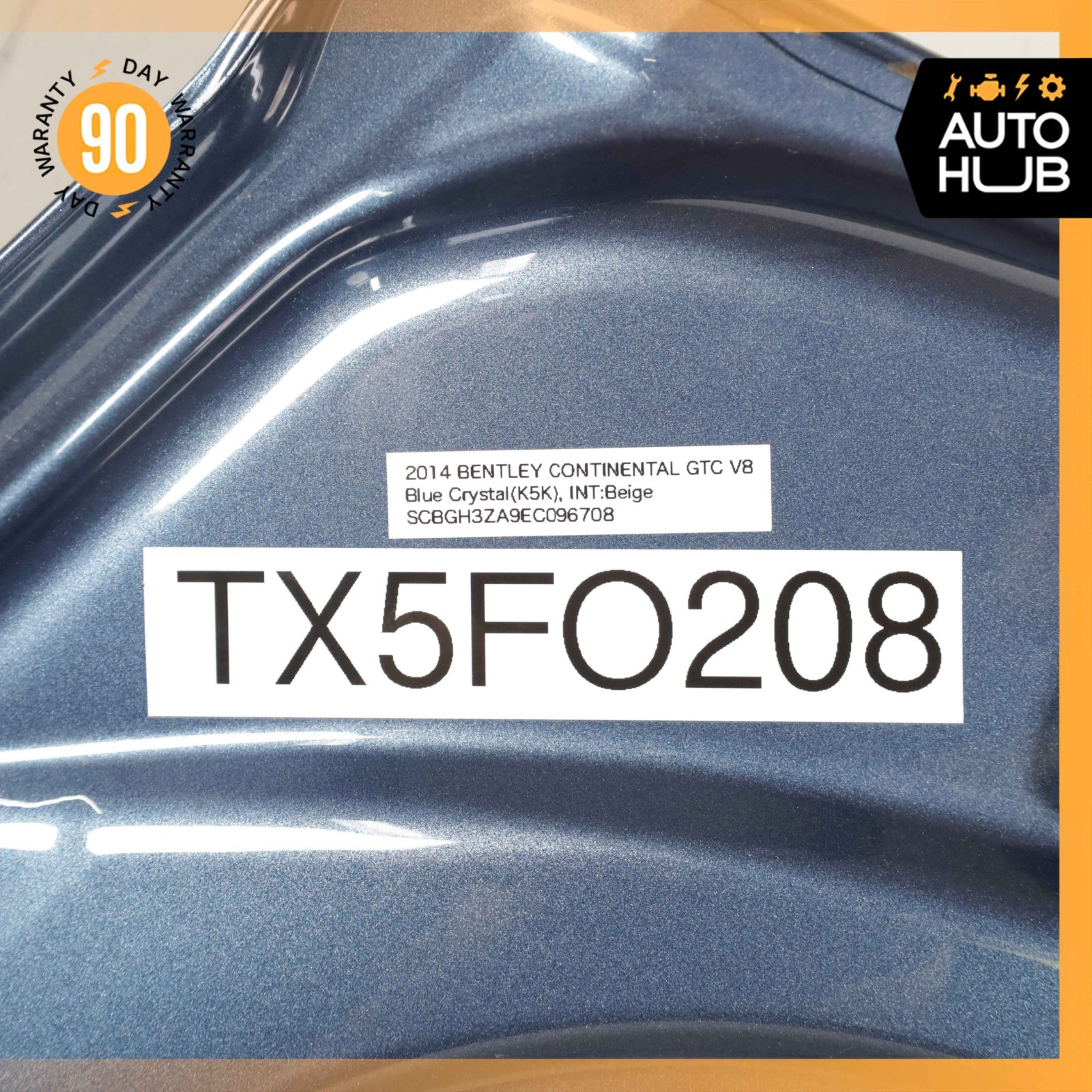 12-18 Bentley Continental GTC GT Hood Bonnet Cover Panel Assembly Blue OEM 11k