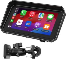 6" Waterproof Motorcycle CarPlay Android Auto,Light Sensor GPS Navigation bundle