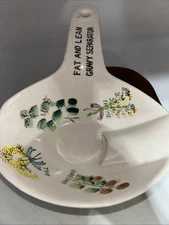 Vintage Ceramic , FAT AND LEAN ,Gravy Separator
