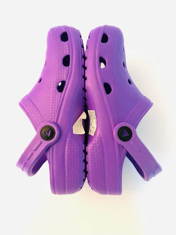 AirWalk Eva Púrpura Negro Zuecos Mules Zapatos Niños 8.5 9.5 Foto 4 de 4