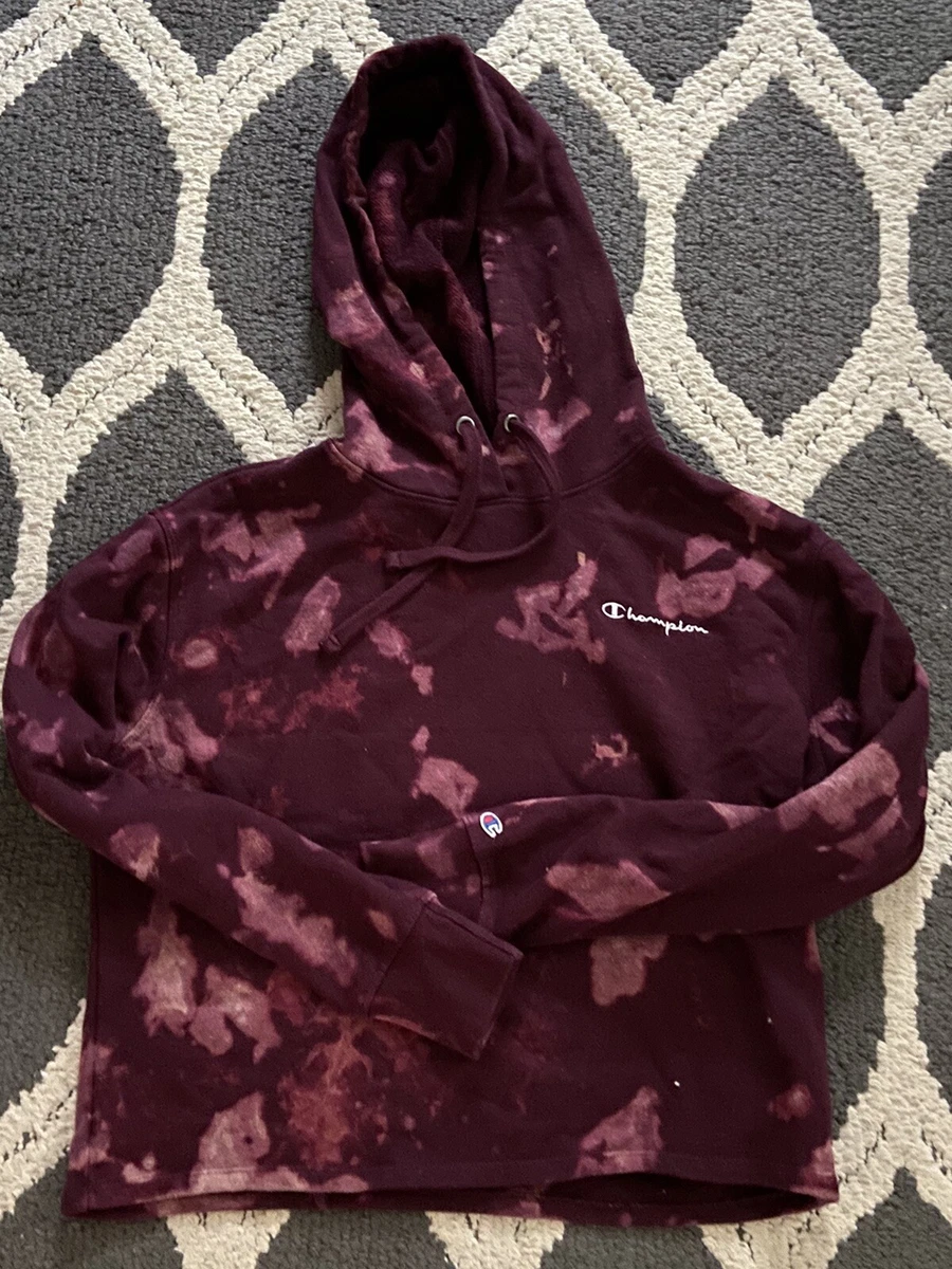 Purple tie dye champion hoodie online