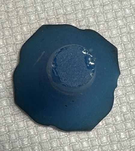 Frosted Blown Glass Toilet Water Bottle with Stopper - Early 1900s - Picture 8 of 13
