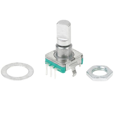 1PC EC11 Thin Rotary Encoder with Switch 30 Positioning 15 Pulse 15mm Half-a _cn