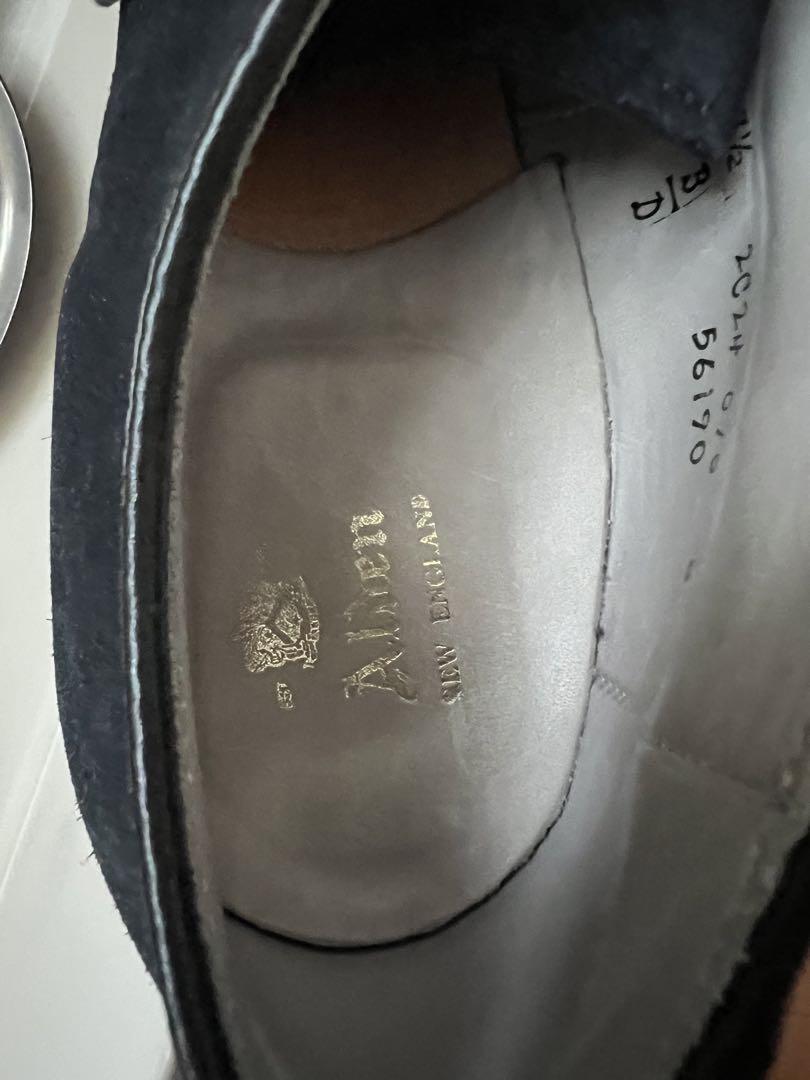 Alden ANATOMICA Plain Toe Suede Navy US7.5 #0130 | eBay
