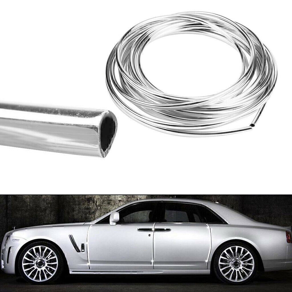 16FT Chrome Car Door Edge Molding Trim Seal Strip Scratch Protector Guard Decor!