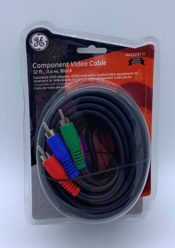 Component Video Cable 12 ft., (3.6 ml, Black) - Picture 2 of 4