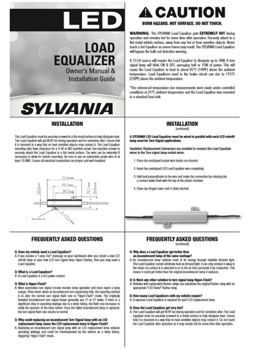 Sylvania LED Load Equalizer Resistor 1157 Stop Brake Parking Error Dash Code Fix - Bild 8 von 12
