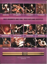 Fish / Lombardo / Davies / Sandoval /Adler - Pro-Mark Drumsticks - 2005 Print Ad