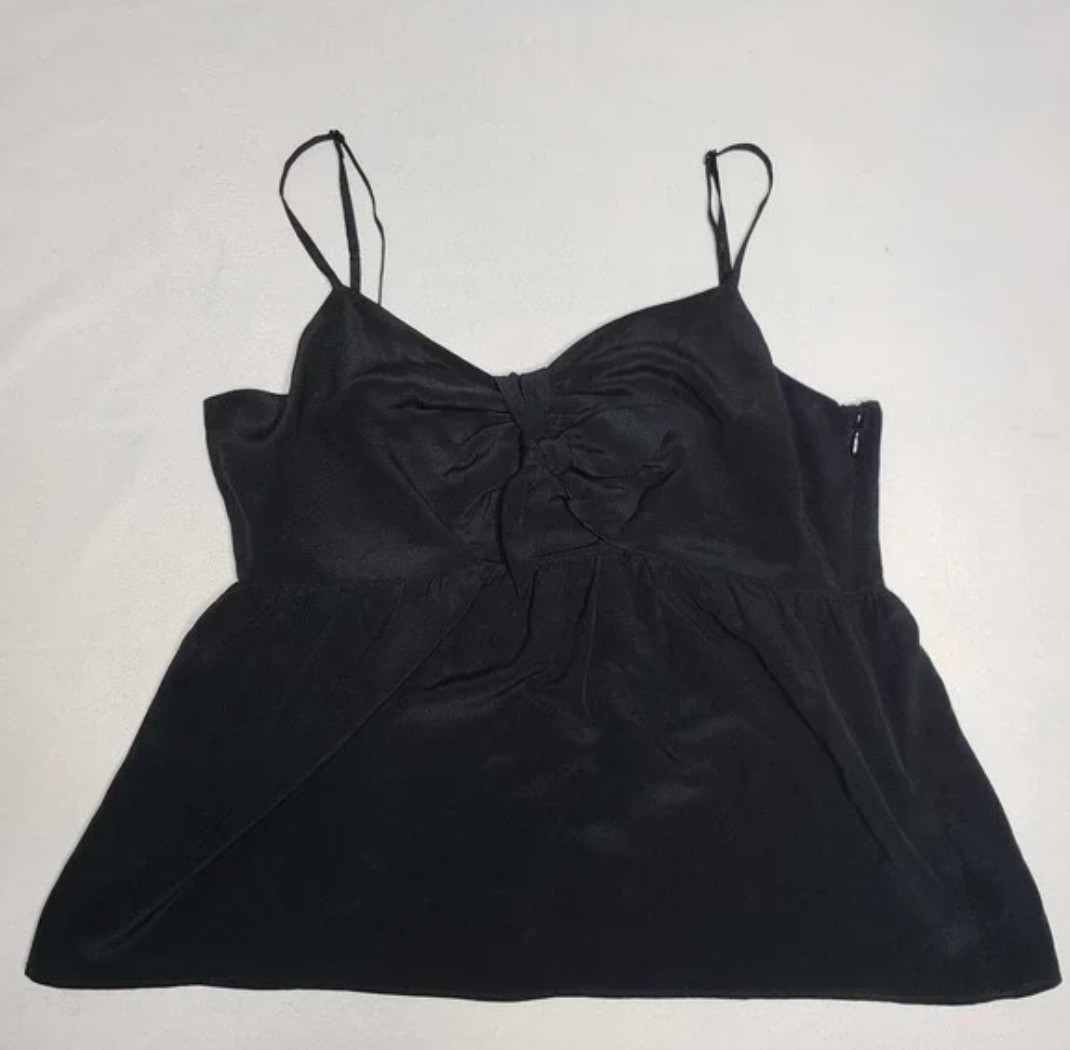 Madewell Silk Cami Tie Top, EUC Size 6