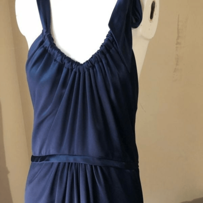 slim fit dress slacks 1990s Vera Wang Drop-waist Dress – Fruitful Bridal