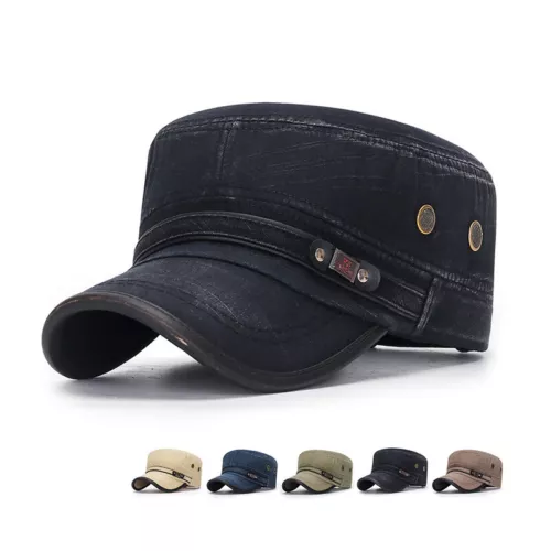 Military Army Cap Unisex Segeltuch Basecap Kappe Mütze Wandern-Sport Verstellbar - Bild 2 von 23