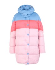 Women's Hunter Pink Polyester Down Jacket