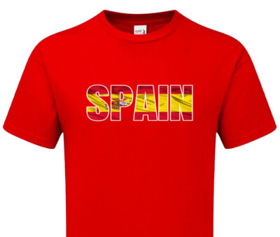 Spanien Flagge Tshirt Euro World Football Rugby Cup Team National España