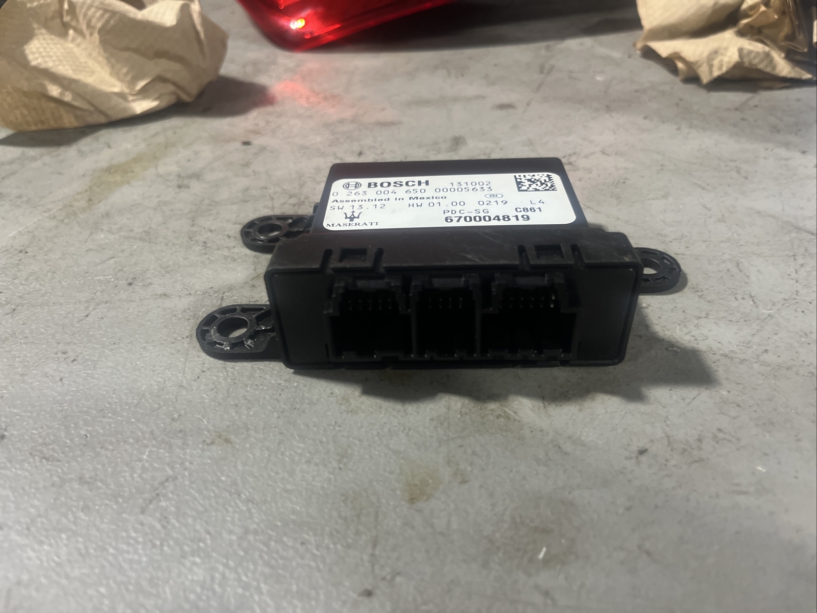 2014 - 2016 MASERATI QUATTROPORTE PARK AID ASSIST CONTROL MODULE OEM 670004819