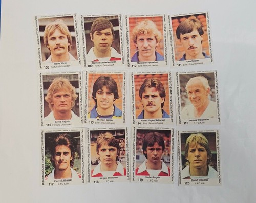 1979-80 Americana Kaugummi Fussball Bundesliga YOU PICK w Keegan, Littbarski RC  - Picture 115 of 163