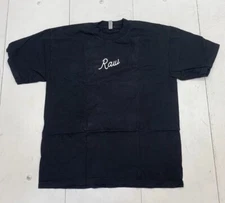 Los Angeles Apparel 6.5 ounce Black Short Sleeve Graphic Tee Raw Size Medium