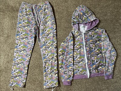 Your Rappers Favorite Trapper Hoodie +Sweatpants SET Sz S Graphic Streetwear