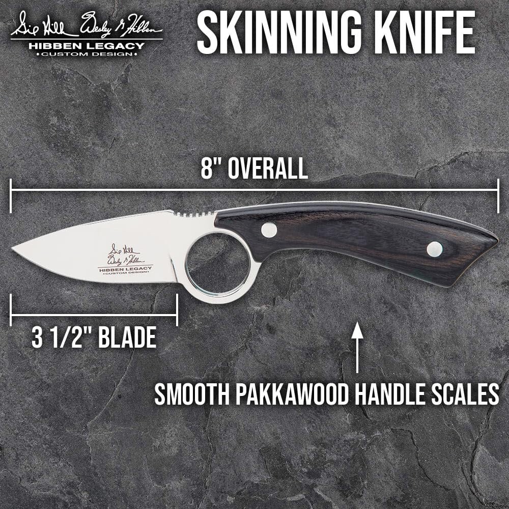 Gil Hibben Legacy Skinning Knife with Sheath | 5Cr15 Stainless