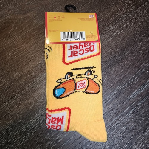 Oscar Mayer Weiner Novelty Crew Socks Mens Size 6-12 Odd Sox Food Gift One-Pair - Picture 2 of 2