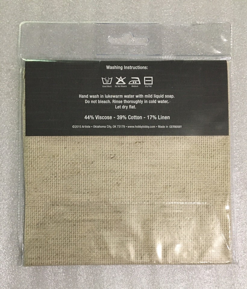 Zweigart Artiste Cross Stitch Fabric 18 Count Rustico Aida Natural