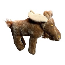 Vintage R. Dakin 1980 Stuffed Animal Moose Korea Stuffed Animal Sleepy Chocolate