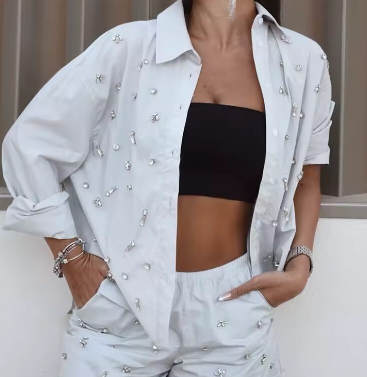 gypsohila Crystal Blouse ホワイト36 ジプソフィア gypsohila